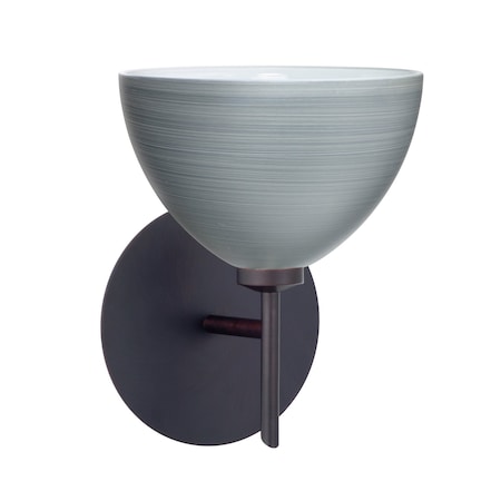Besa Lighting Brella Mini Sconce, Titan, Bronze Finish, 1x5W LED 1SW-4679TN-LED-BR